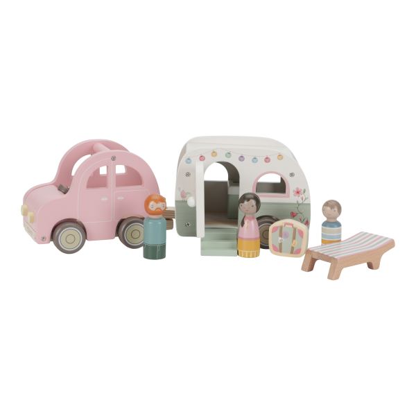 Little Dutch - Spielzeugauto mit Wohnwagen